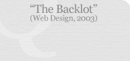 The Backlot (Web Design, 2003)