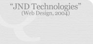 JND Technology Services (Web Design, 2004)