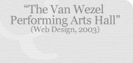 The Van Wezel Performing Arts Hall (Web Design, 2003)