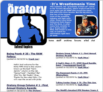 The Oratory: V1