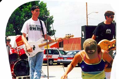Kilt plays a drug free rally.. of love..