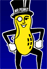 Mister Peanut has this horrifying grin on his face at all times.