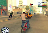 Riding a bike is totally gangsta