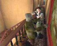 Shooting at zombies from, ah, ANOTHER angle.