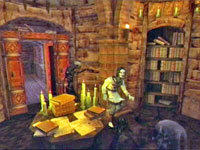 Hey, look! A secret passage! Maybe inside you'll find... more books...