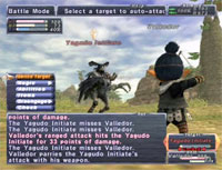 Hey, look! Somewhere behind all those menus, a monster is kicking your ass!