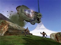 Not only is the scenery breathtaking, but you can run shit over with a moon rover
