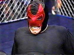 flair under a black mask